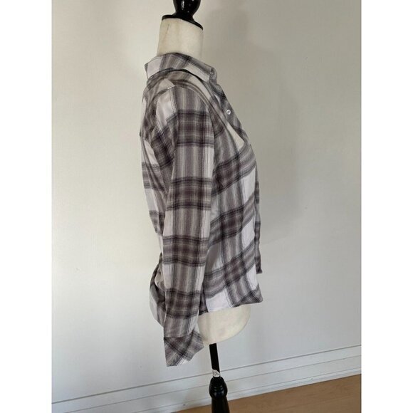 Rails Long Sleeve BNWT Plaid Top Sz 2XSmall Womens "Hunter" Button Down - Picture 4 of 8